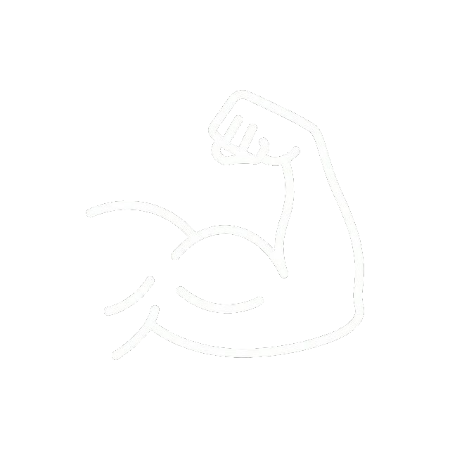 Bicep flex showing strength